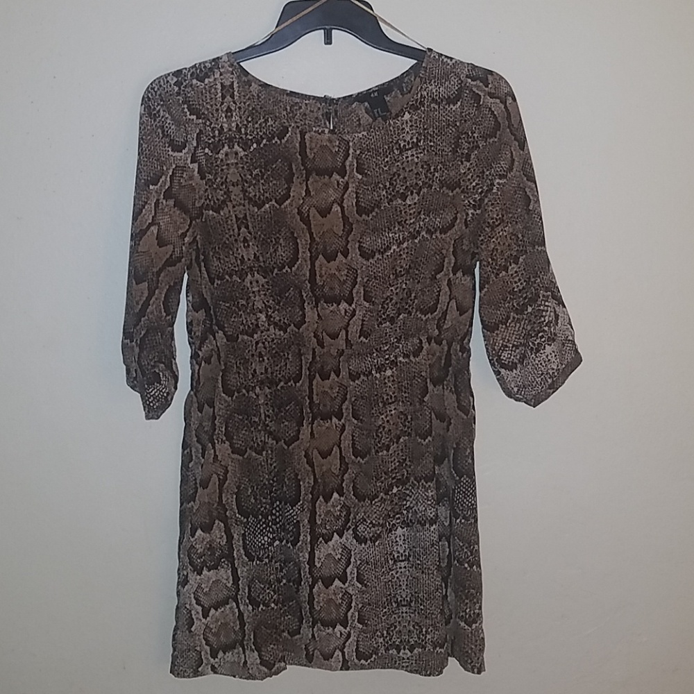 Snake print dress/ tunic